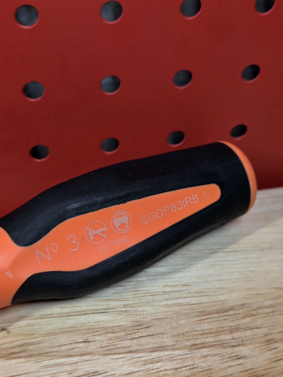 Snap-on Tools SGDP63IRB ORANGE #3 Phillips 6″ Blade Soft Grip Screwdriver