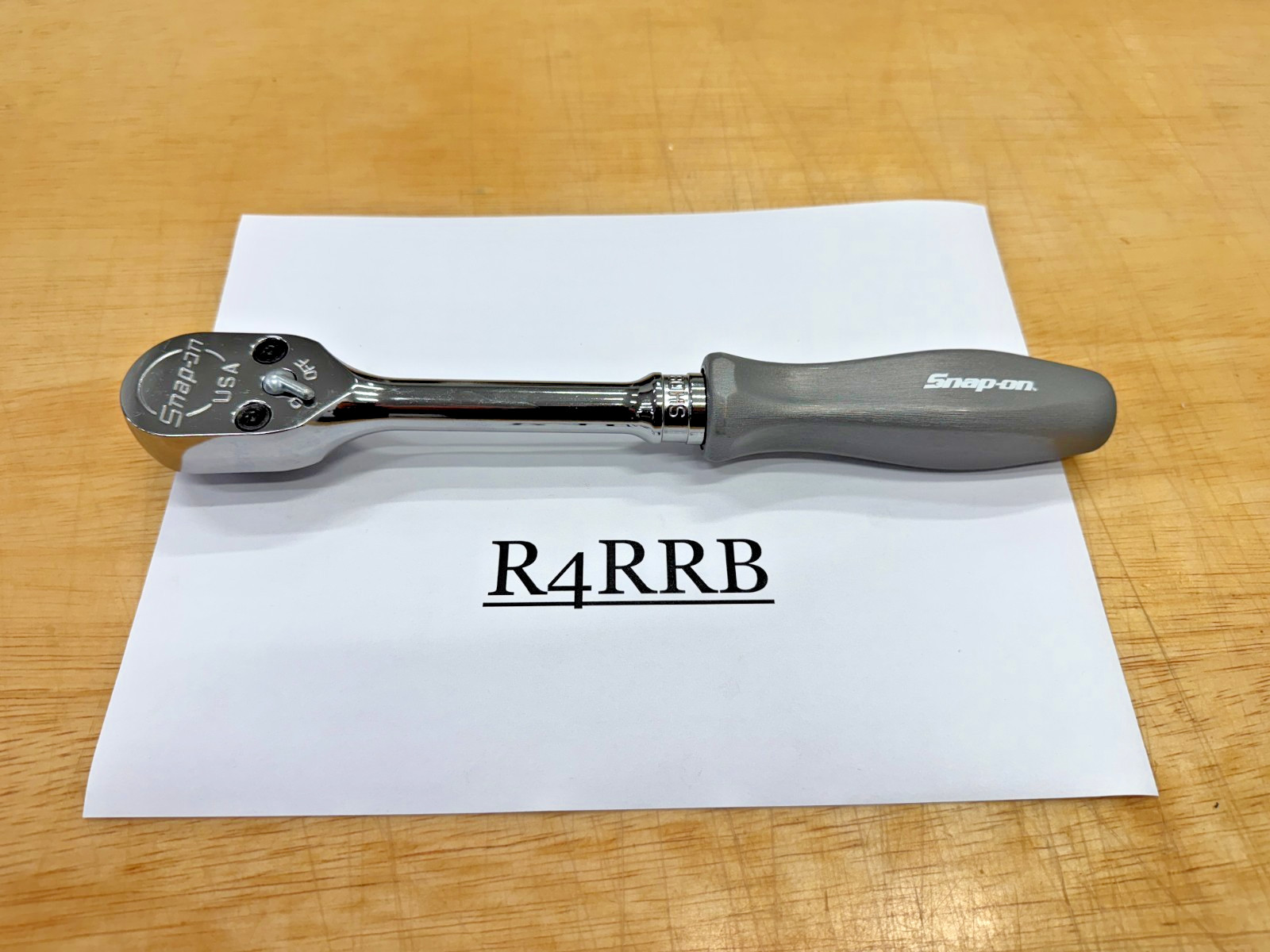 Snap-on Tools USA DARK TITANIUM 1/2″ Drive Hard Grip Ratchet SHD80ADT RARE NOS