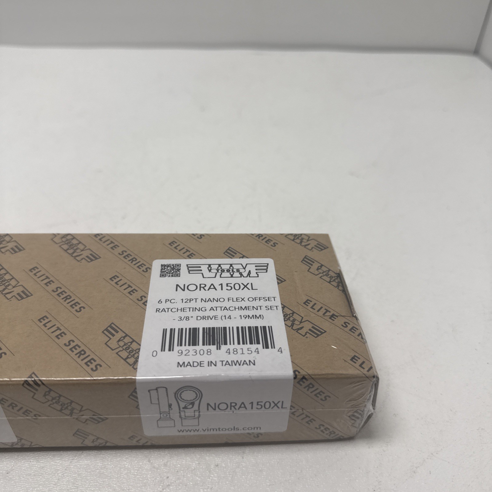 VI 3/8dr Reversibl Flex Head Ratcheting Crowfoot Wrench Set 14-19mm #NORA150XL