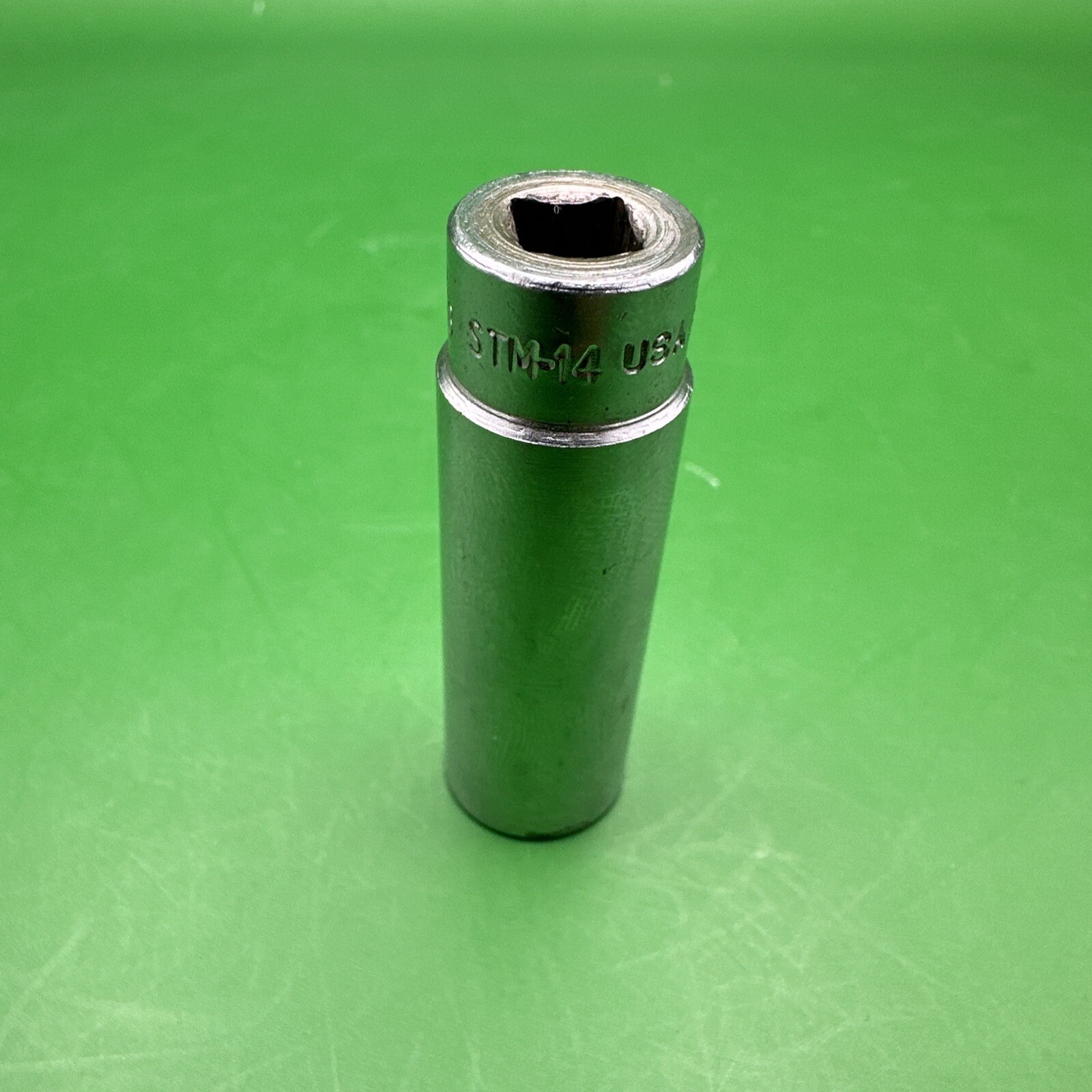 Snap-on Tools USA STM14 1/4″ Drive 7/16″ SAE 6 Point Deep Chrome Socket