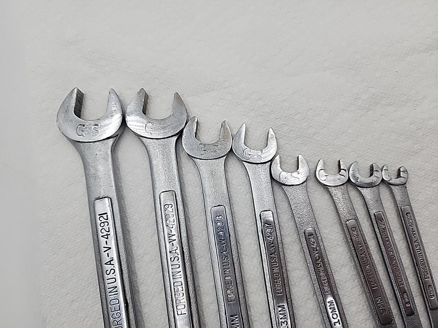 Craftsman 8pc Metric Combination Wrenches Series-V-&-VV- 19 17 14 13 10 9 8 6 MM