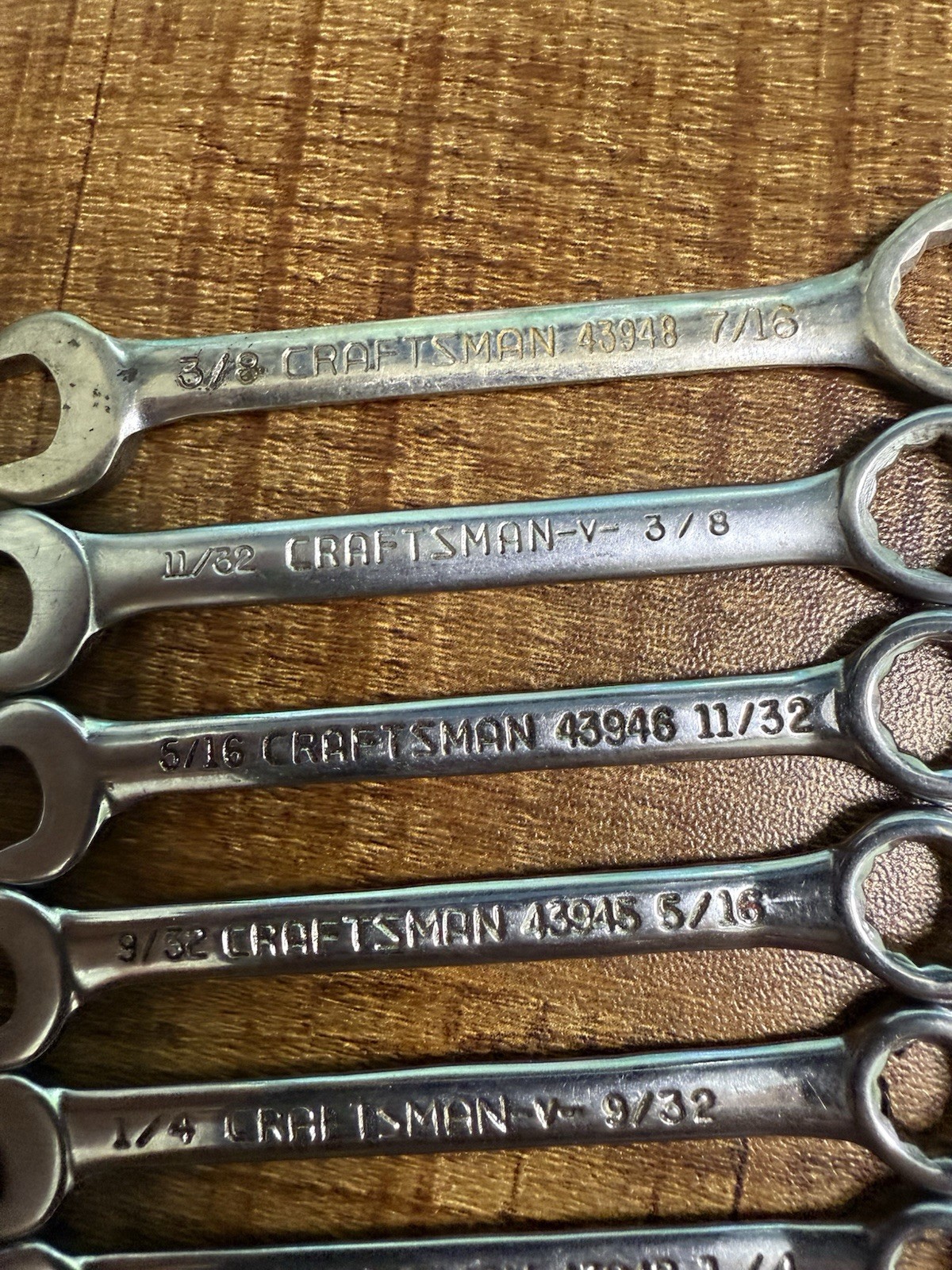 Sears Craftsman SAE Ignition Wrenches # 9-43441