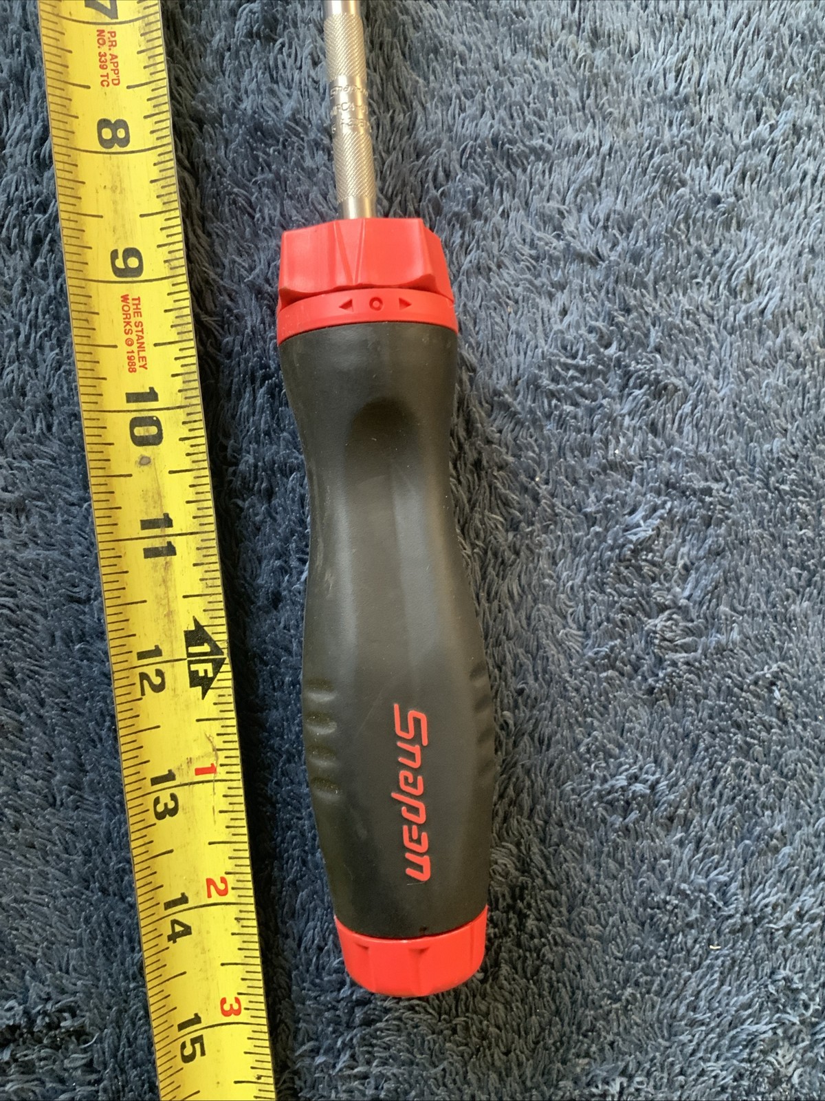 Snap On Ratcheting Screwdriver, Red, Sgdmrc4a…red…used Once….