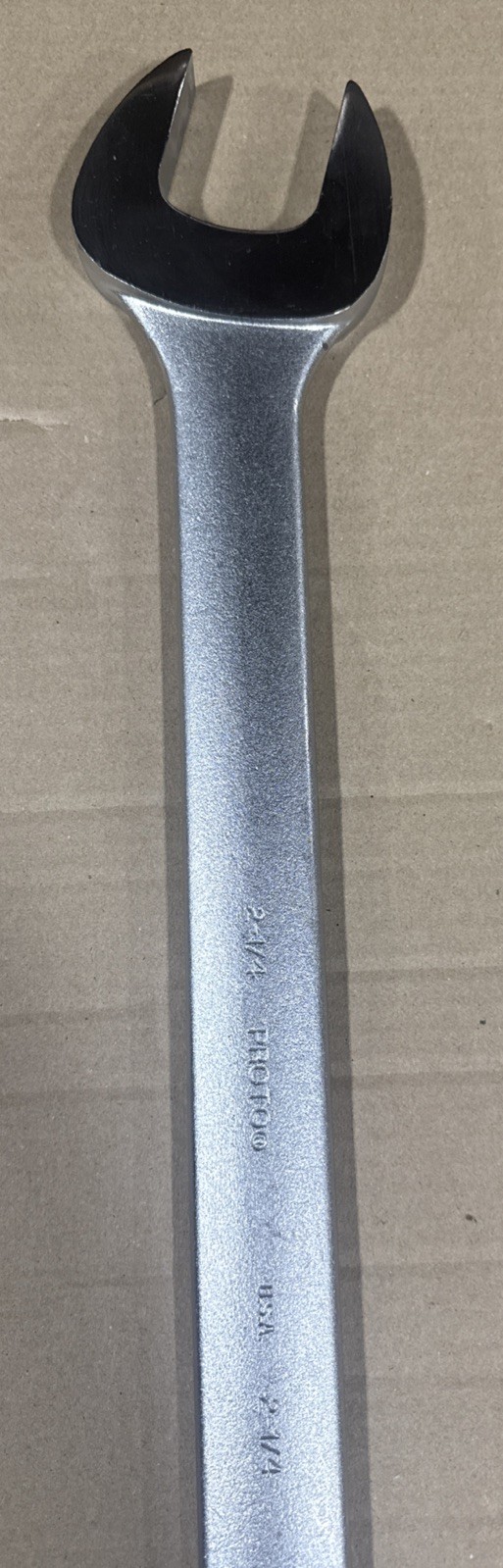 Proto 2-1/4” Jumbo Combination Wrench 12pt SAE Satin Chrome J1272 USA NEW