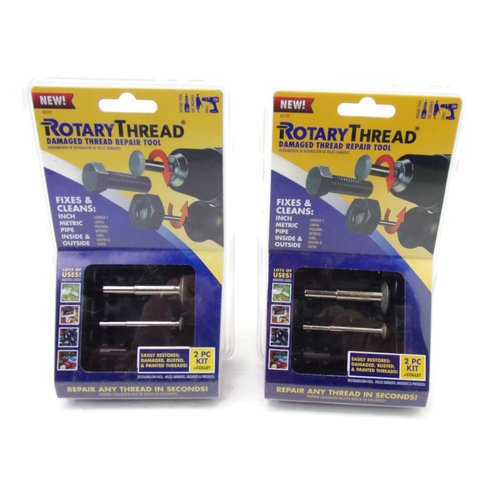 2 SETS Damaged Thread Repair Tools Rotary Thread ~ New In Package ~