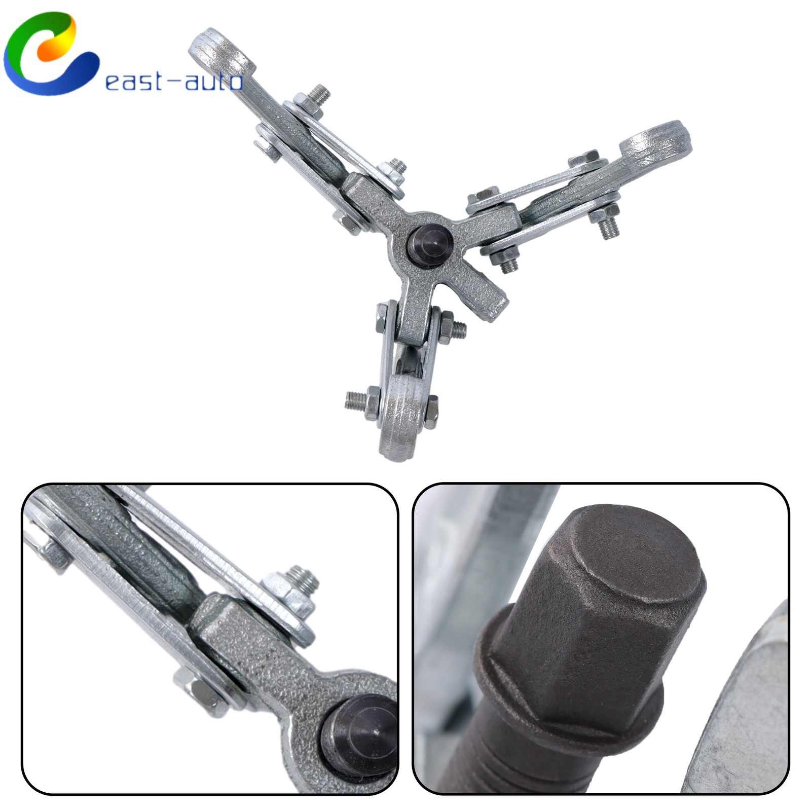 3Pcs 3 Jaw Gear Puller Set Gear Pulley Bearing Puller 3 in/4 in/6 in