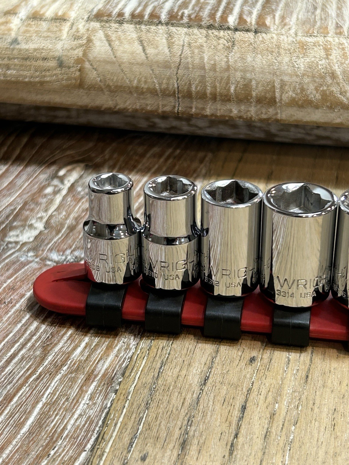 Wright Tool 8 Point Double Square HEX Socket Set – 11 Pieces EX Cond FR SHIP