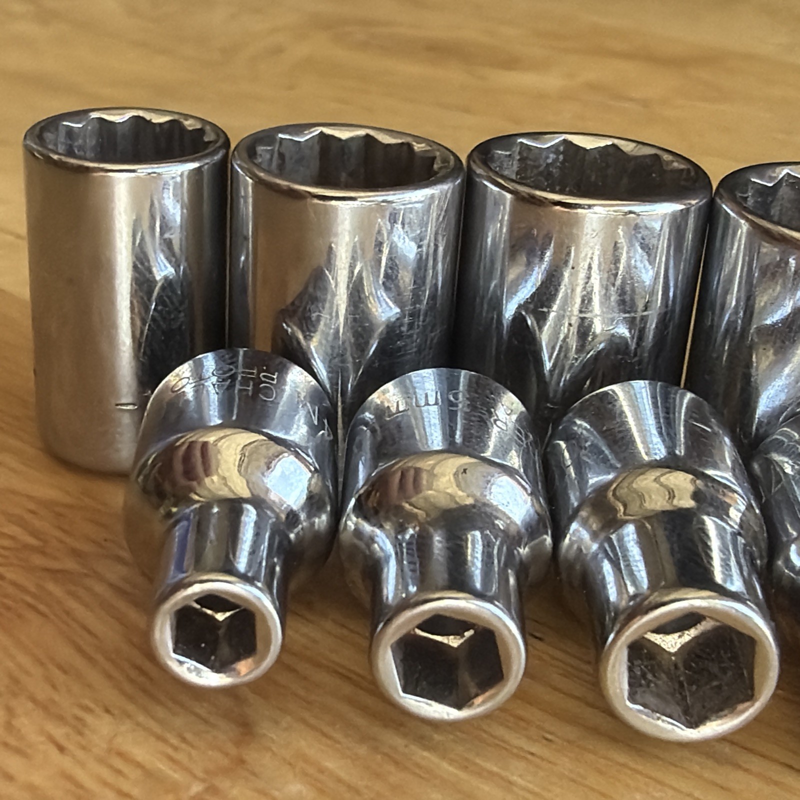 Challenger by Proto Tools Metric Shallow Socket Set 1/4″ Drive 4mm to 13mm USA
