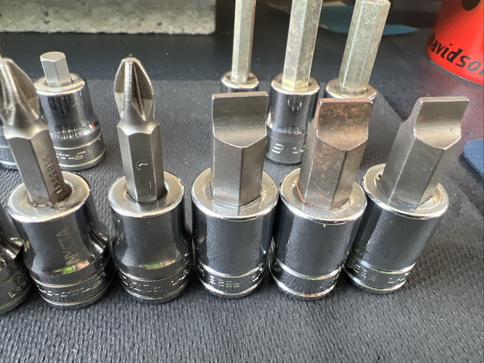 Snap On PIT120 3/8” Drive Impact Bit Sockets Sae Metric Posidriv Flat Lot Hex 🔥