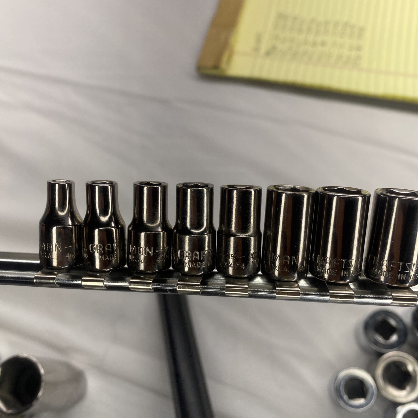 Craftsman USA 1/4″ Drive 6pt Shallow Chrome 11 Piece Socket Set 5/32″ – 9/16”