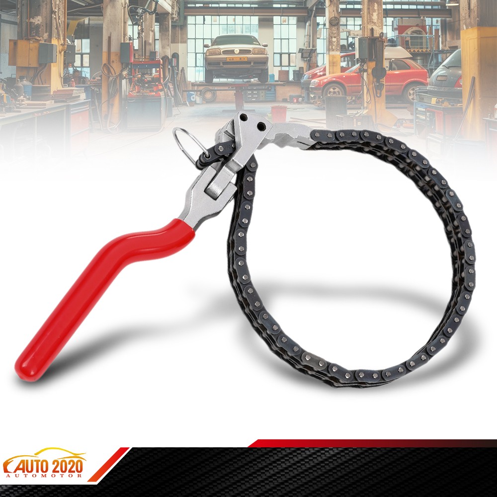 60-160mm Heavy-Duty Ratcheting Chain Wrench Oil Filter Change Pipe Fittings