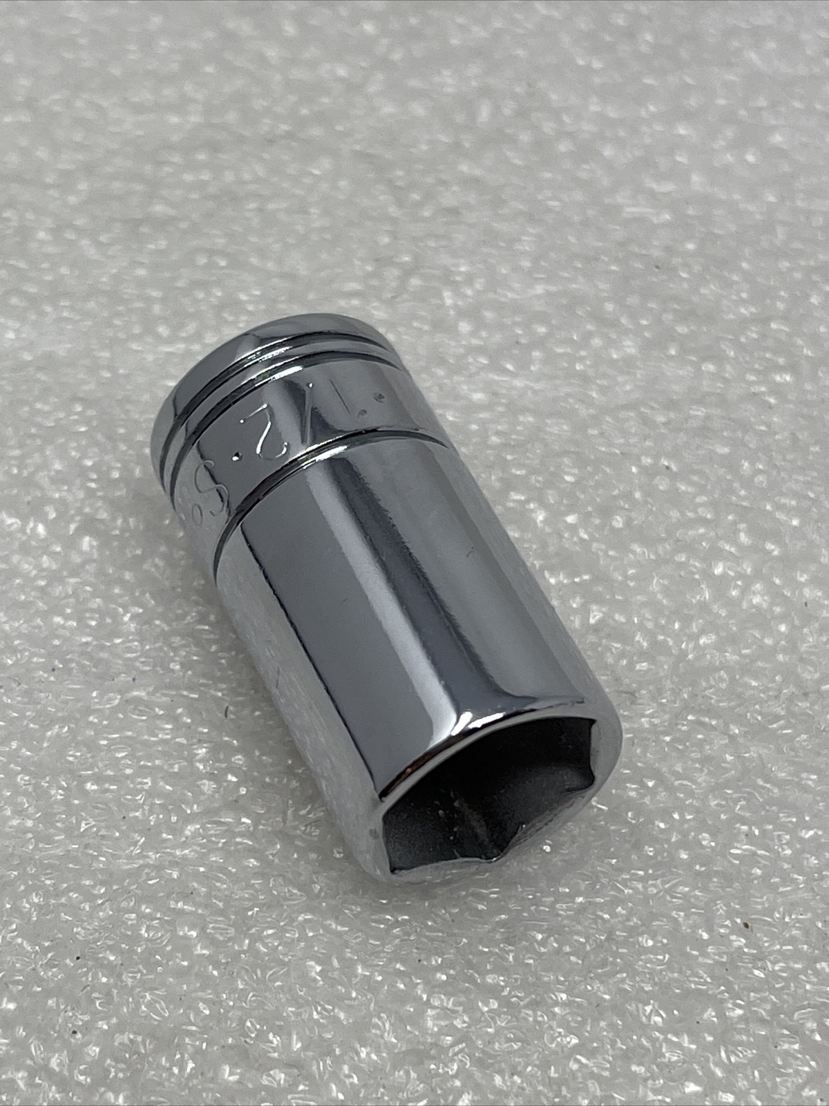 1/2” SK Tools 1/4″ Drive, 6 Point, Semi-Deep SAE Chrome Socket, USA, 41876