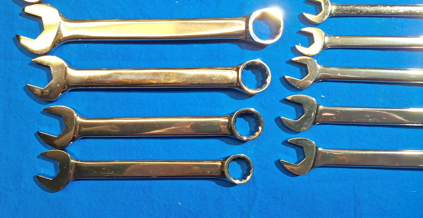 Bonney -80759 13 piece short Metric Combination wrench set full polish 7mm-19mm