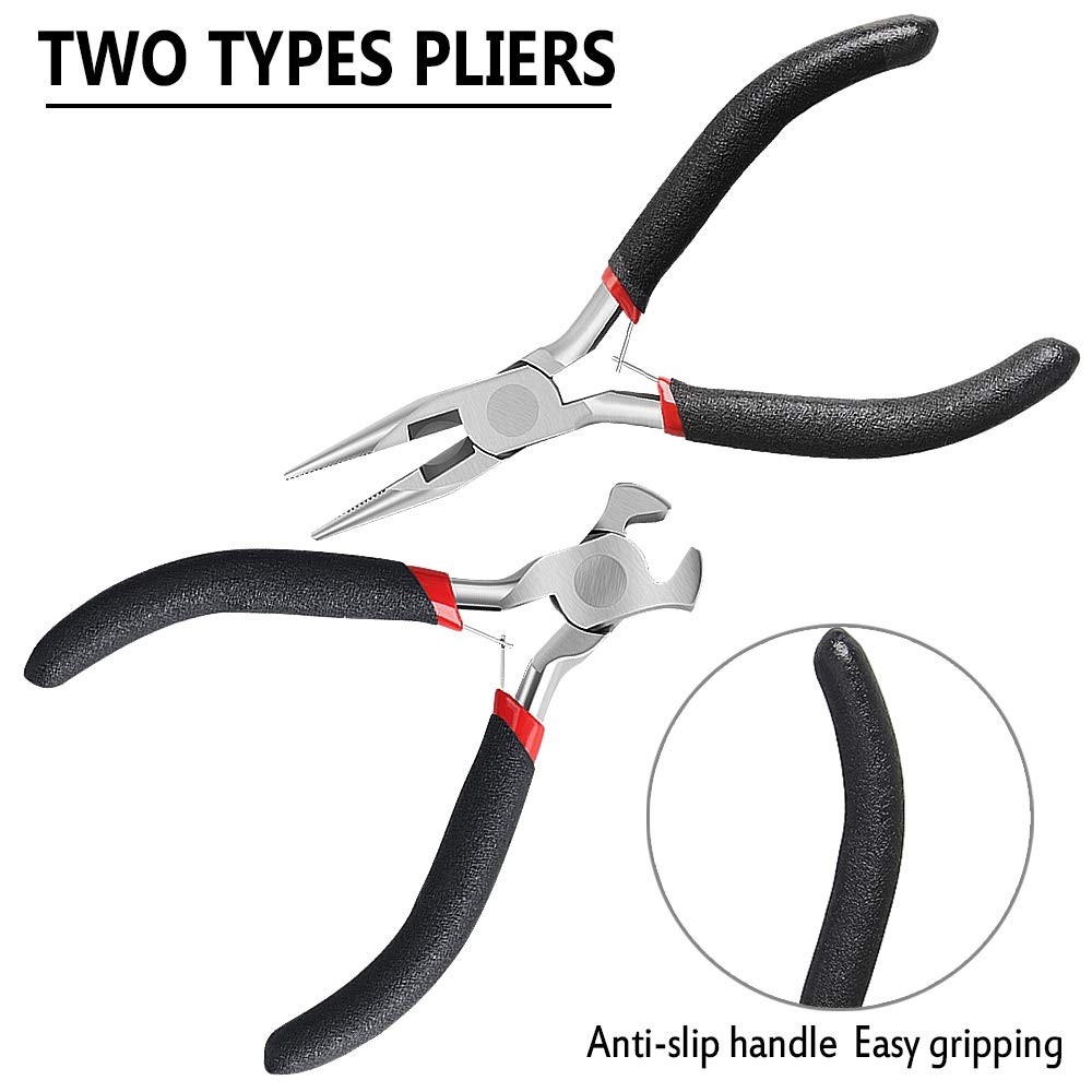 2-Pack Zipper Repair Kit – Install Pliers and Tool for Brown