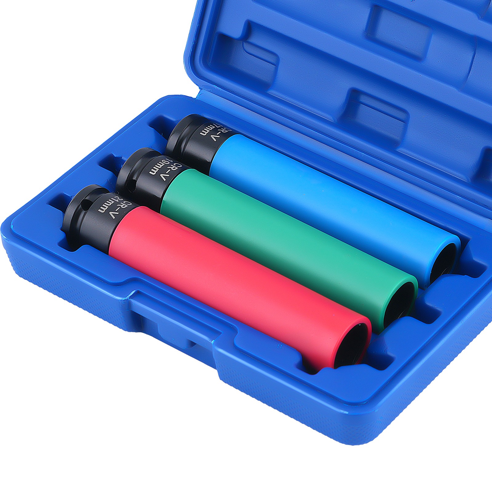 1/2» Drive Impact Socket Set 17mm 19mm 21mm Wheel Nut Protector 3Pcs Kit