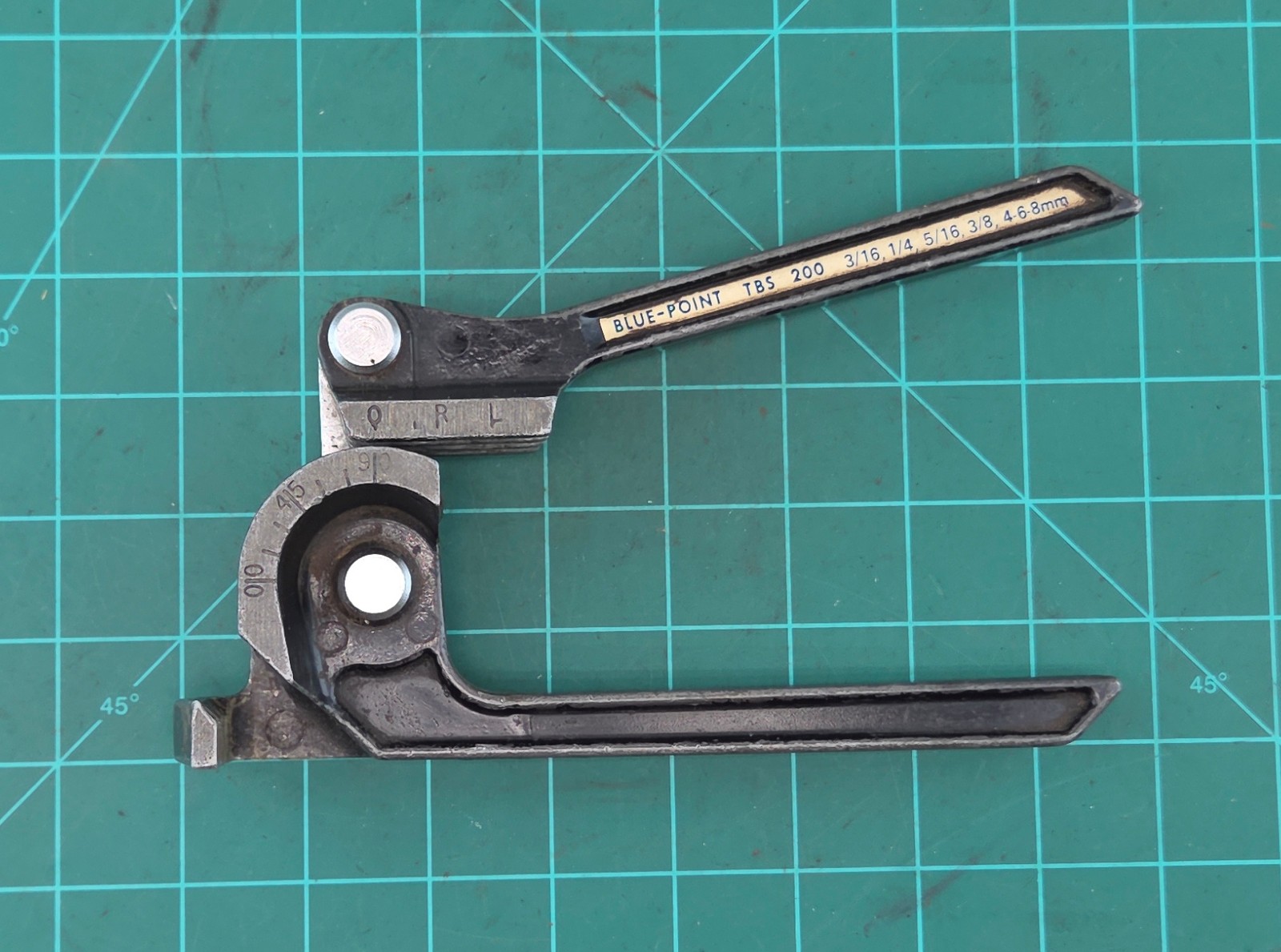 Blue Point Tools Multipurpose Tubing Bender TBS200 3/16 1/4, 5/16, 3/8 4-6-8mm