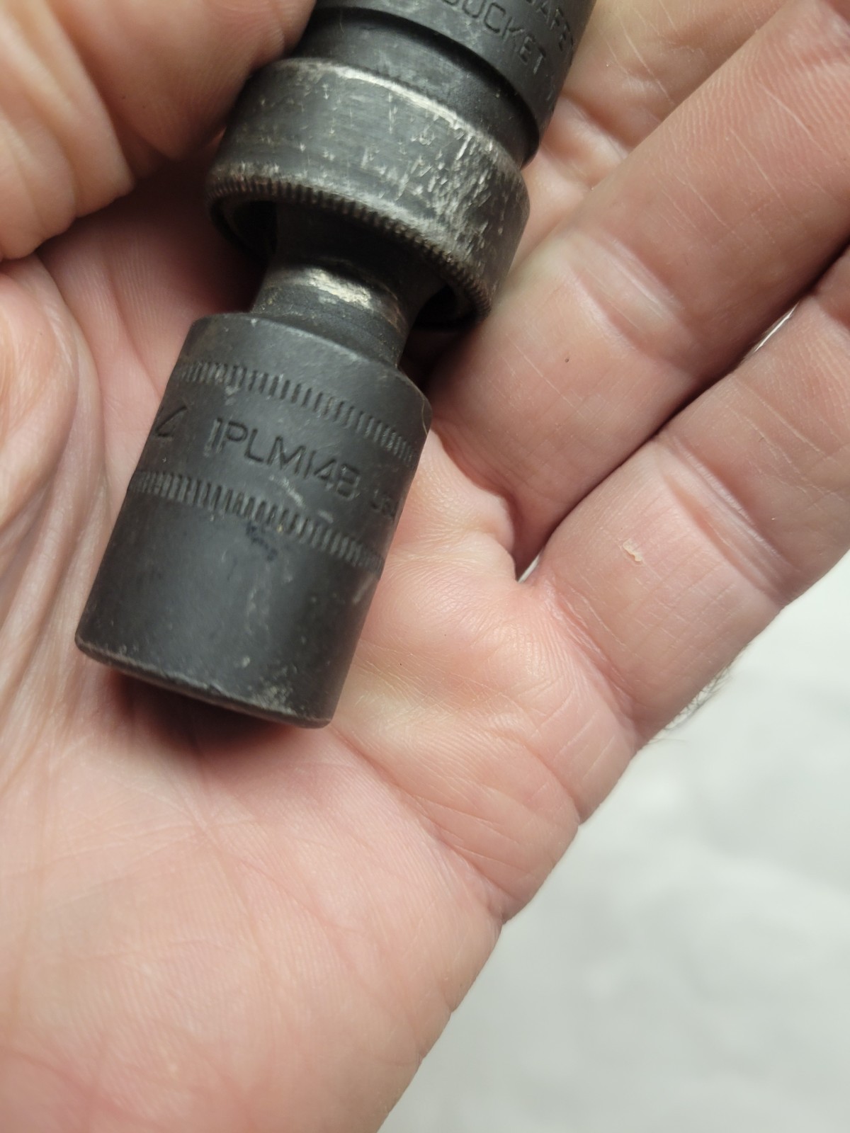 Snap on IPLM14B 1/2″ Dr 6 Point Metric 14mm Swivel Impact Socket USA NICE COND