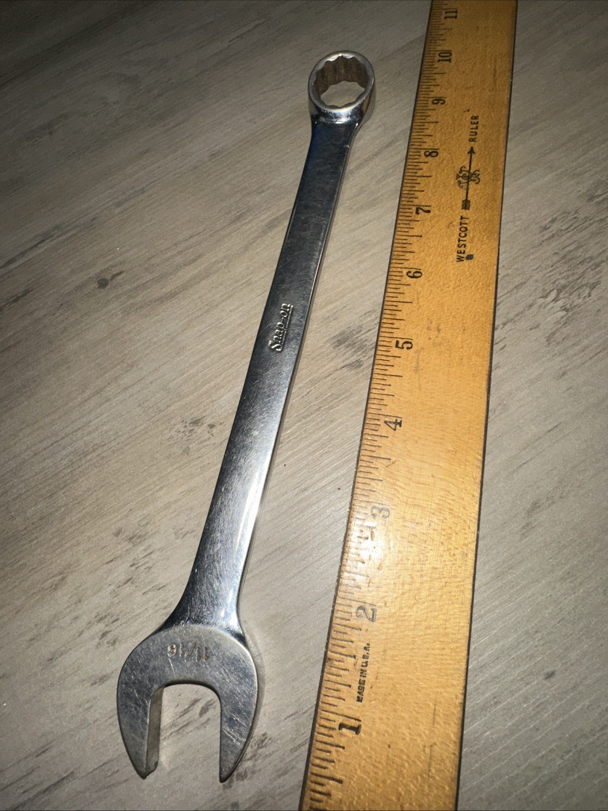 Snap On Tools OEX22 11/16″ SAE Combination Wrench 12 Point USA
