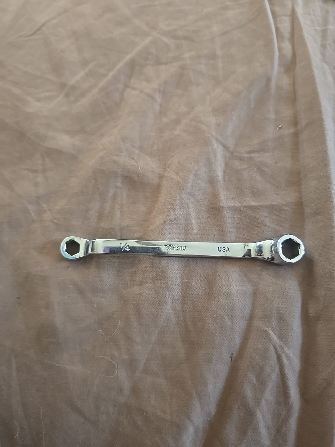 Vintage MAC 1/4” x 5/16” 6 Point Chrome Box End Wrench BOH810 H1 USA 🇺🇸