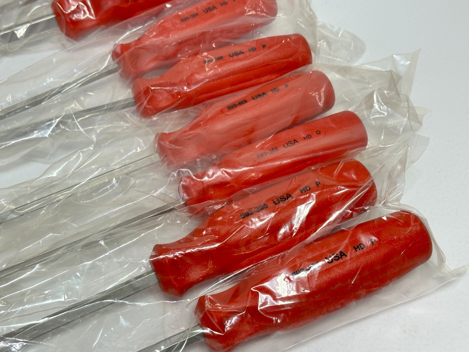 NOS RIDGID Tools USA (Rare) 620-749 12pc Red-Orange Handle Screwdriver Set, Box