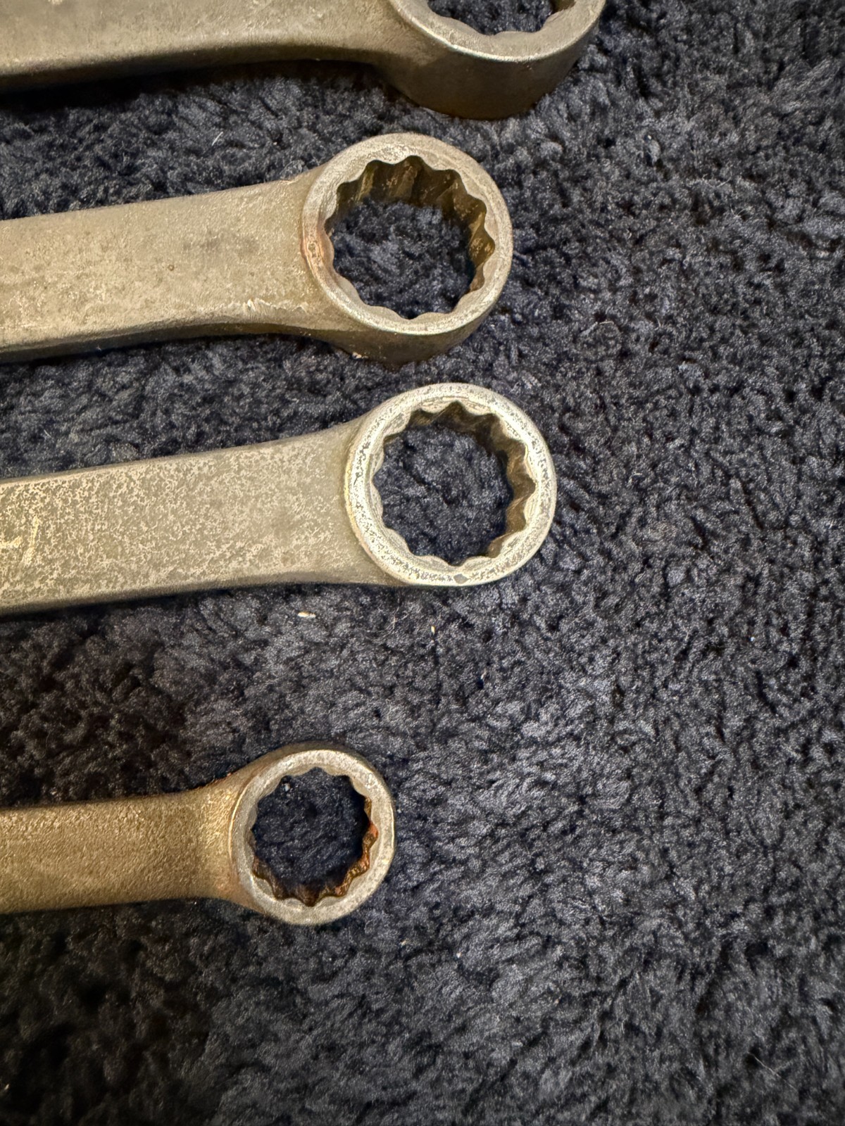 Snap-on 5 Piece Combination Wrench Set, GOEX See description for sizes. USED