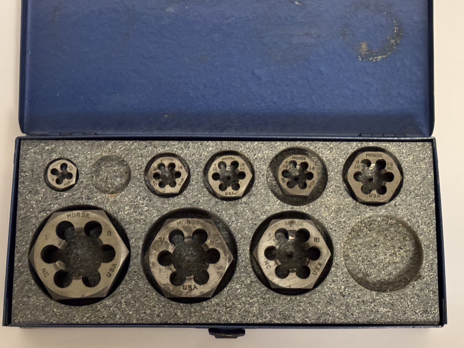 Hex Die Rethreading Carbon Steel Morris NC. 1”, 7/8, 3/4, 1/4 7/16, 9/16, 3/8