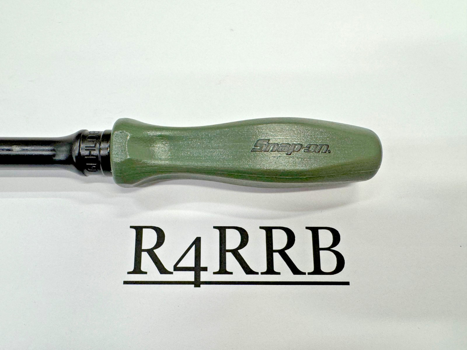 Snap-on Tools NEW COMBAT GREEN 3/8″ Drive Hard Grip Black Long Ratchet GFHLD80CG