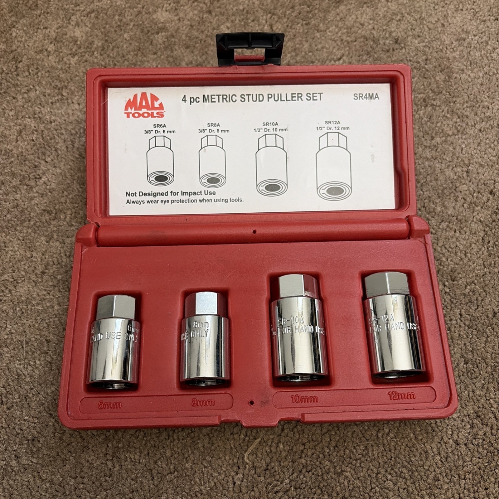 MAC Tools SR4MA 4 Pc Metric Stud Puller Set