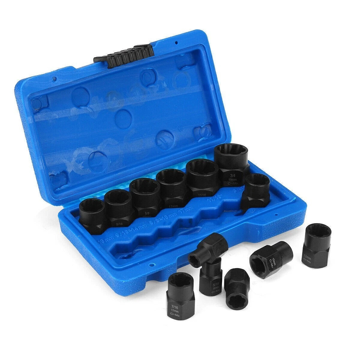 15 Pcs Nut & Bolt Extractor Kit, of Bolt Removal Tool Set, Extractor Socket Tool