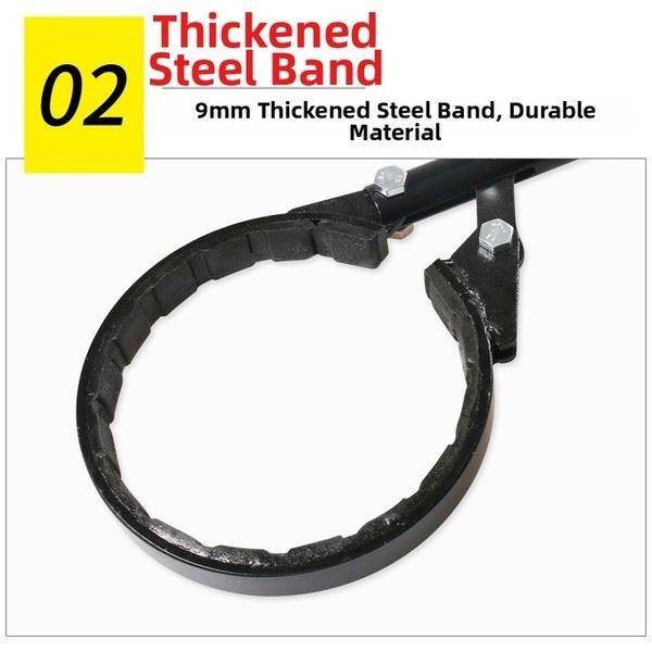 Chrome Vanadium Steel Wrench 440mm for Dryer Tube Secure Grip Repair Tool