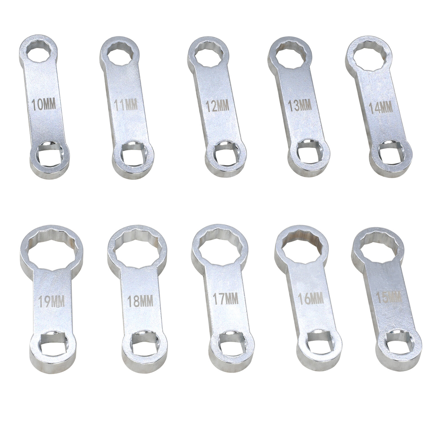 10 Piece Torque Adapter Set Metric 12 Point Box End Torque Adapter Extension
