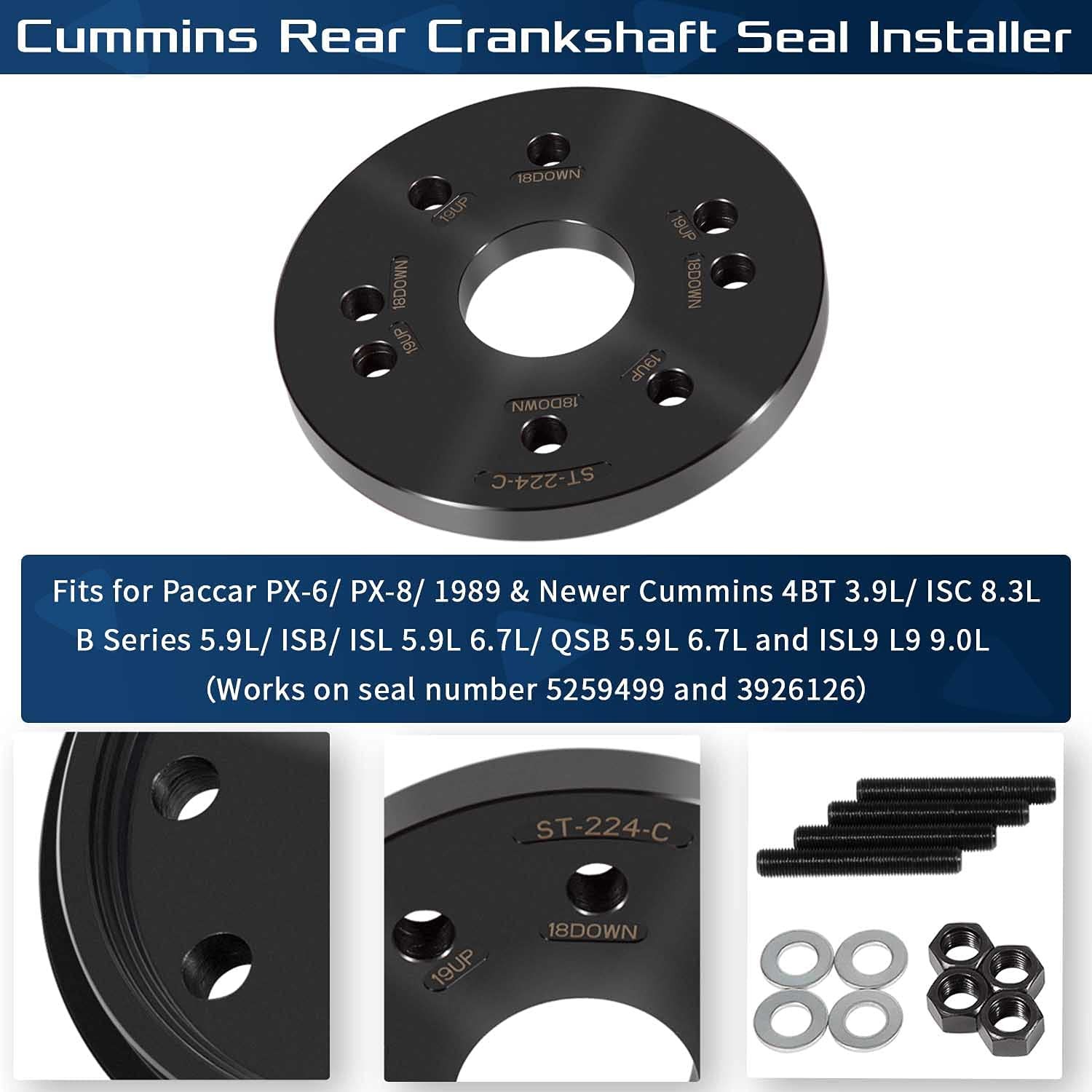 Rear Crankshaft Seal & Wear Sleeve Installer for Cummins 3.9L,5.9L,6.7L,ISC 8.3L