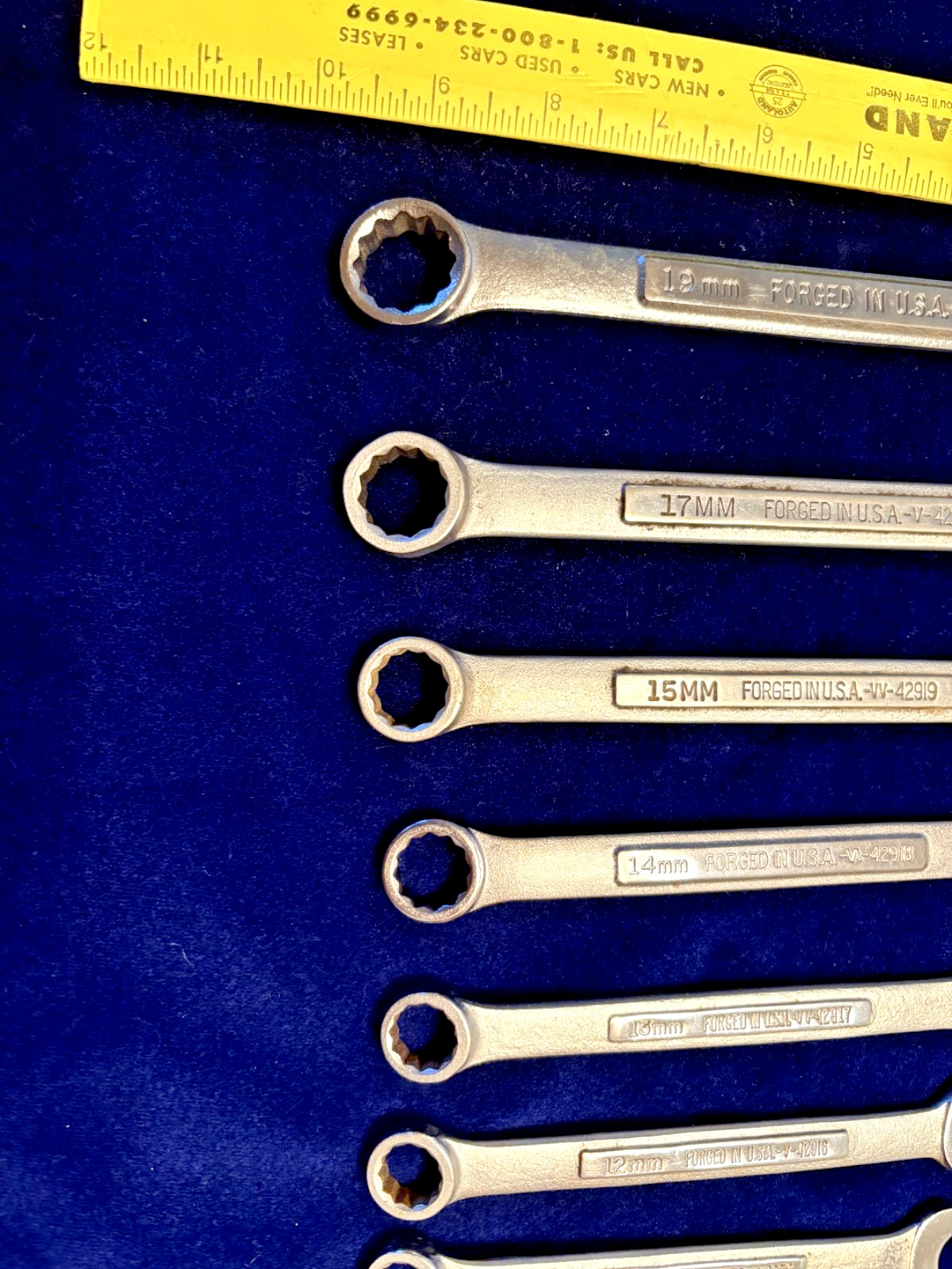 Vintage Craftsman Metric Wrench Set 12 Piece USA Sizes 6mm-19mm
