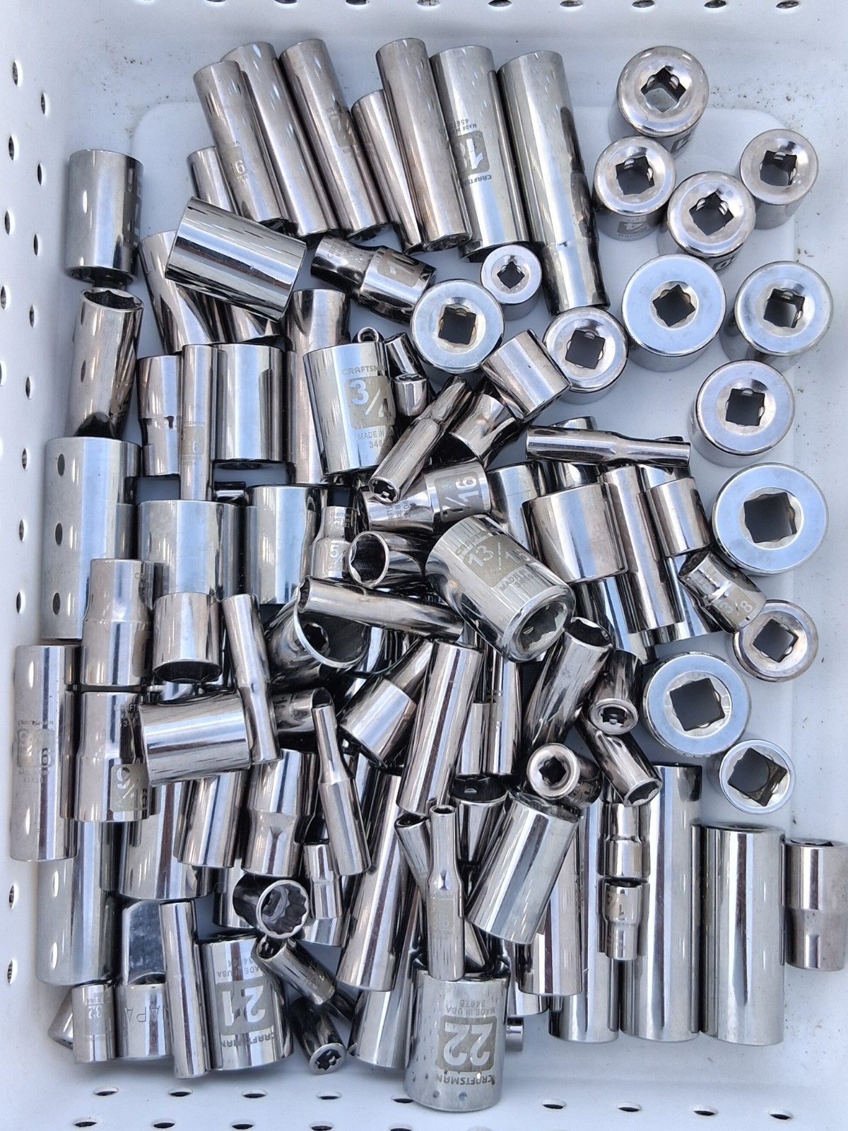 craftsman mix lot 115 socket pieces