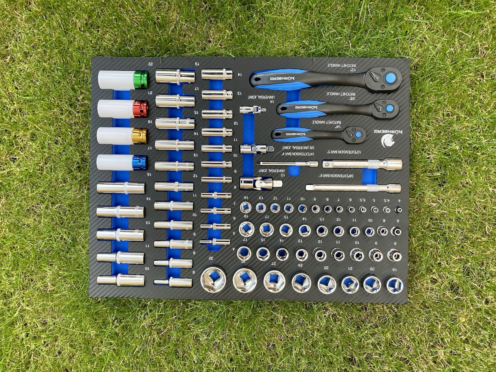 TOOLS SET IN FOAM TRAY (6 TRAYS) Set of Tools for Tool Chests Inserts