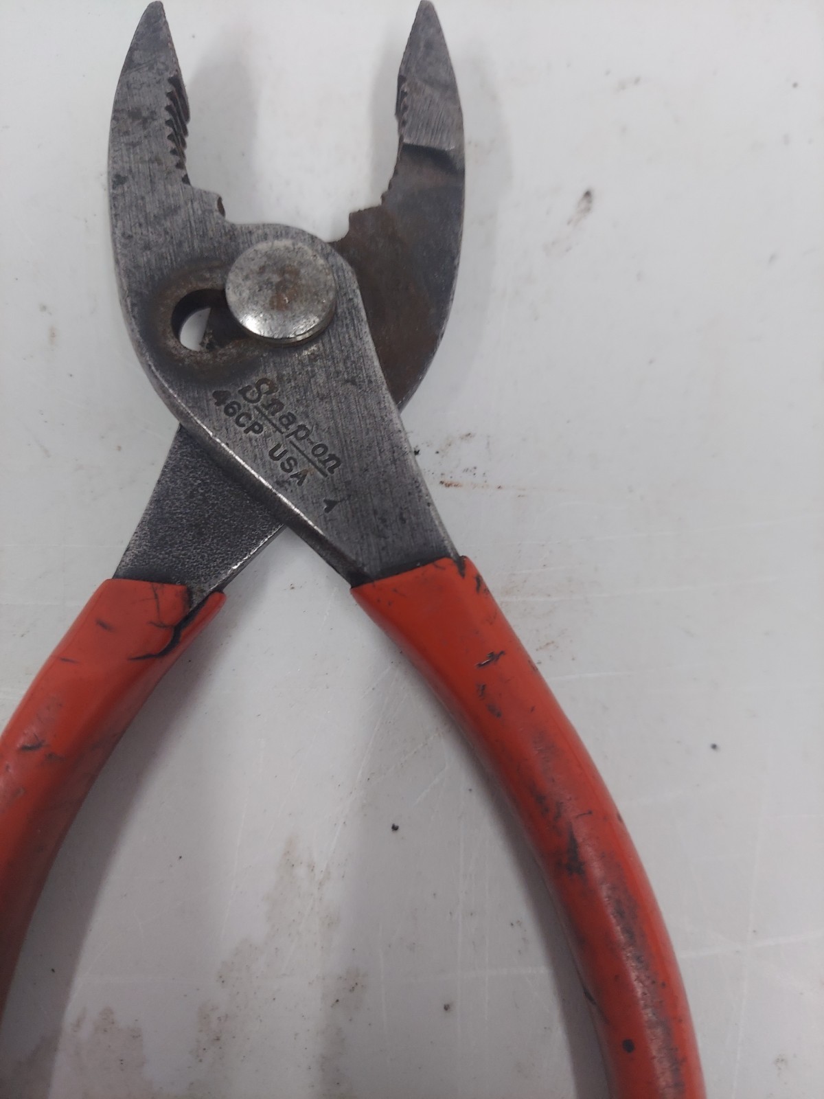 Snap-On Tools Talon Grip Combination Slip-Joint Pliers (Red) USA 46cp USA Used