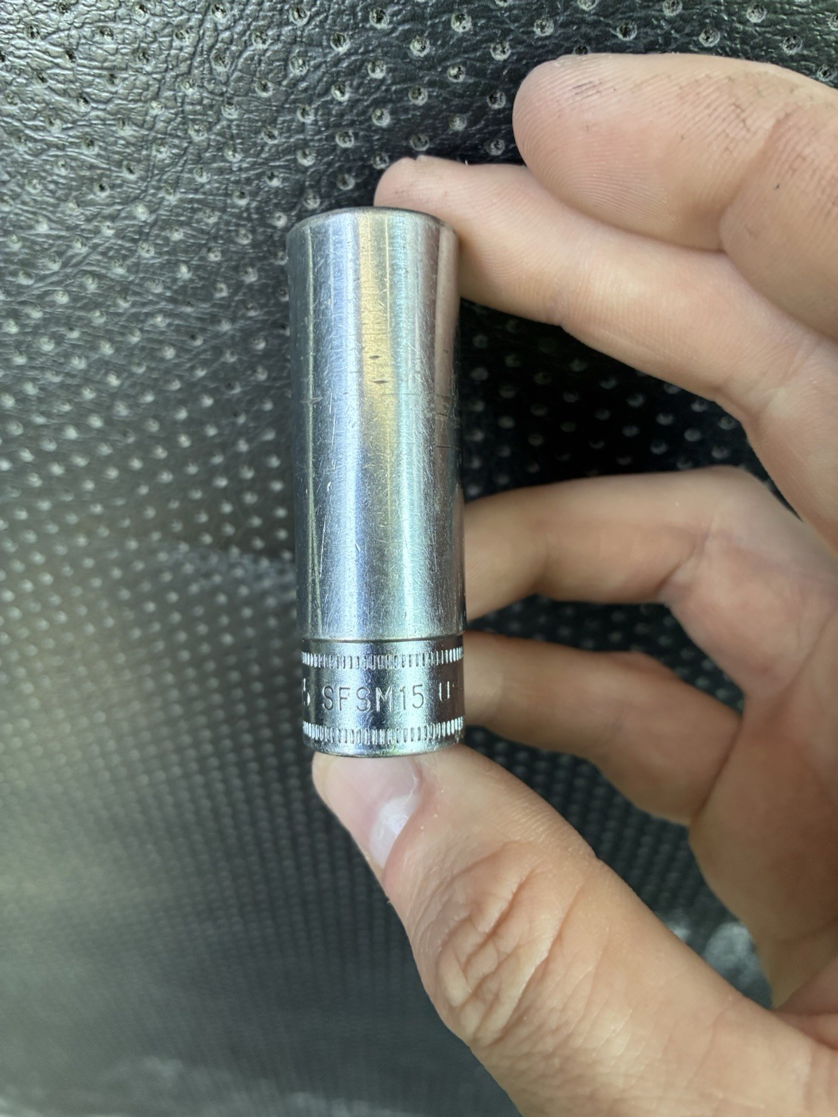 Snap On Underline Logo SFSM15 15mm Metric Deep Socket 3/8″ Drive 6 Point USA