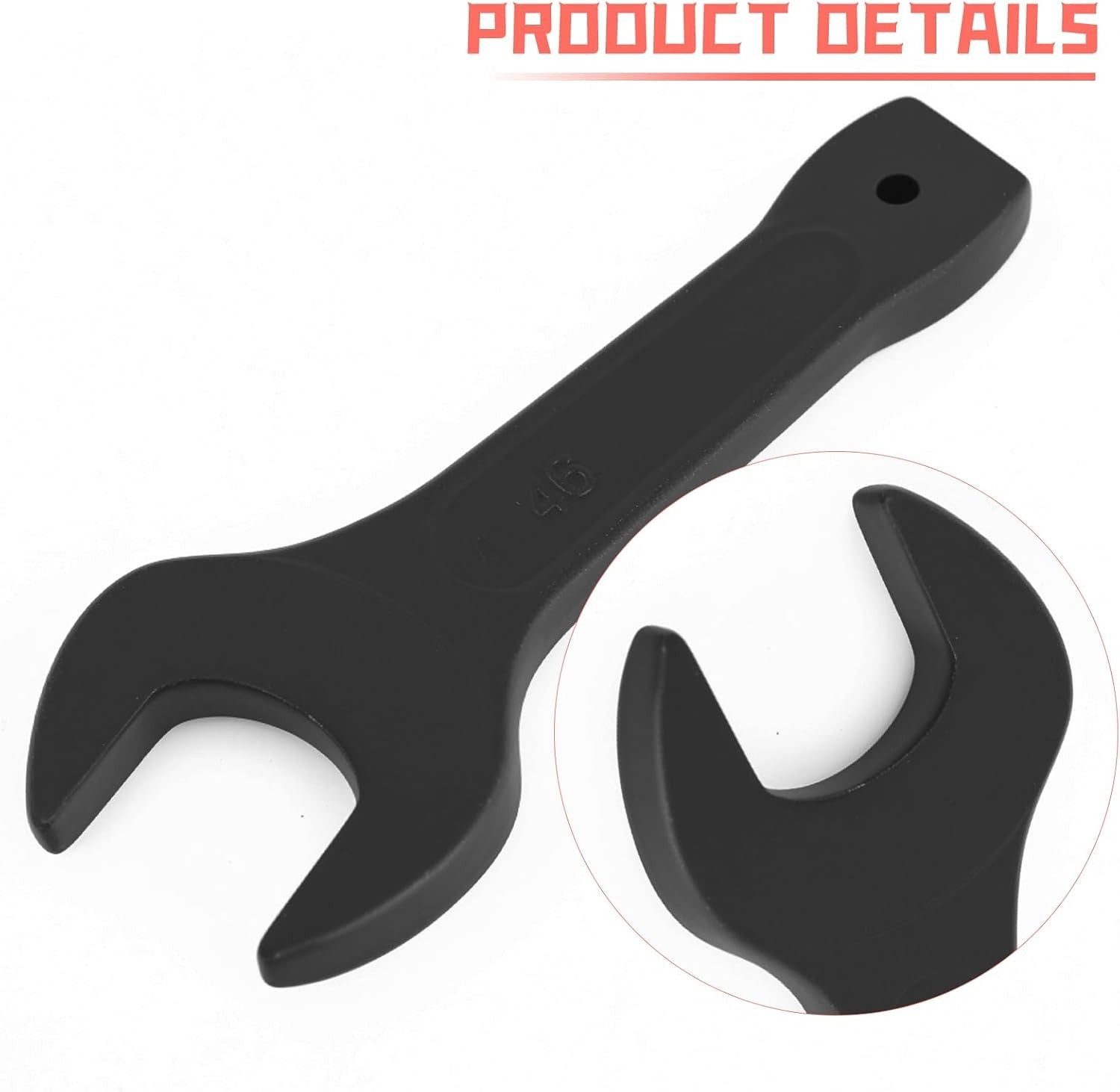 uxcell 46mm Open End Striking Wrench, High Tensile Steel Single Head Spanner