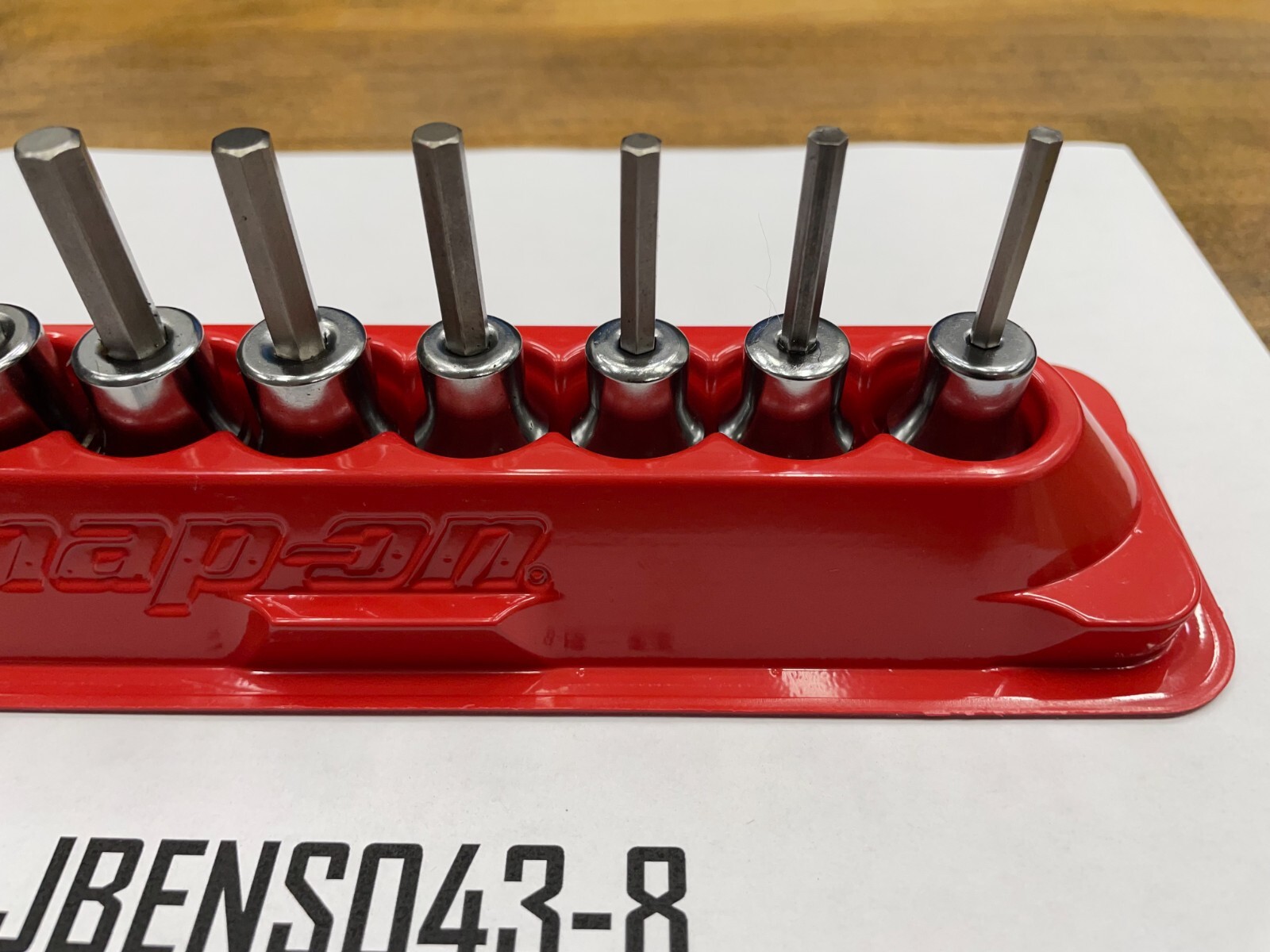 Snap-on Tools USA NEW 8pc 3/8″ Drive SAE Standard Hex Bit Socket Set 208EFAY