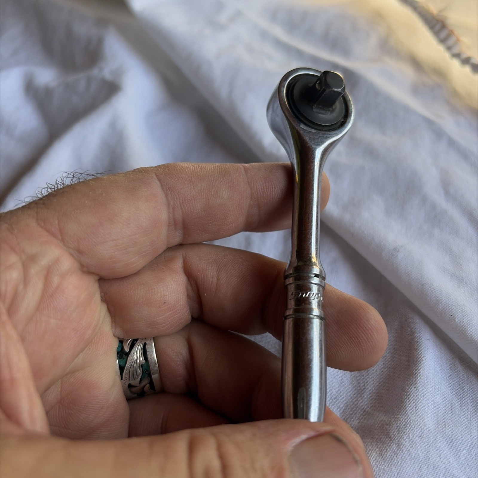 Snap On TM739 Small Round Head Ratchet 1/4″ Drive USA