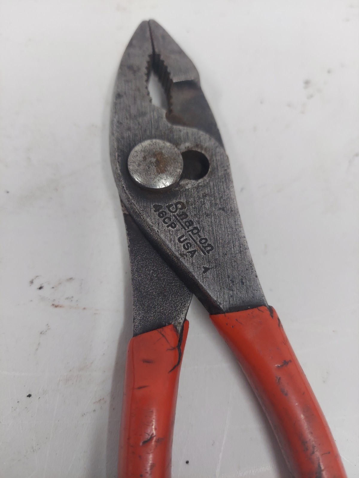 Snap-On Tools Talon Grip Combination Slip-Joint Pliers (Red) USA 46cp USA Used