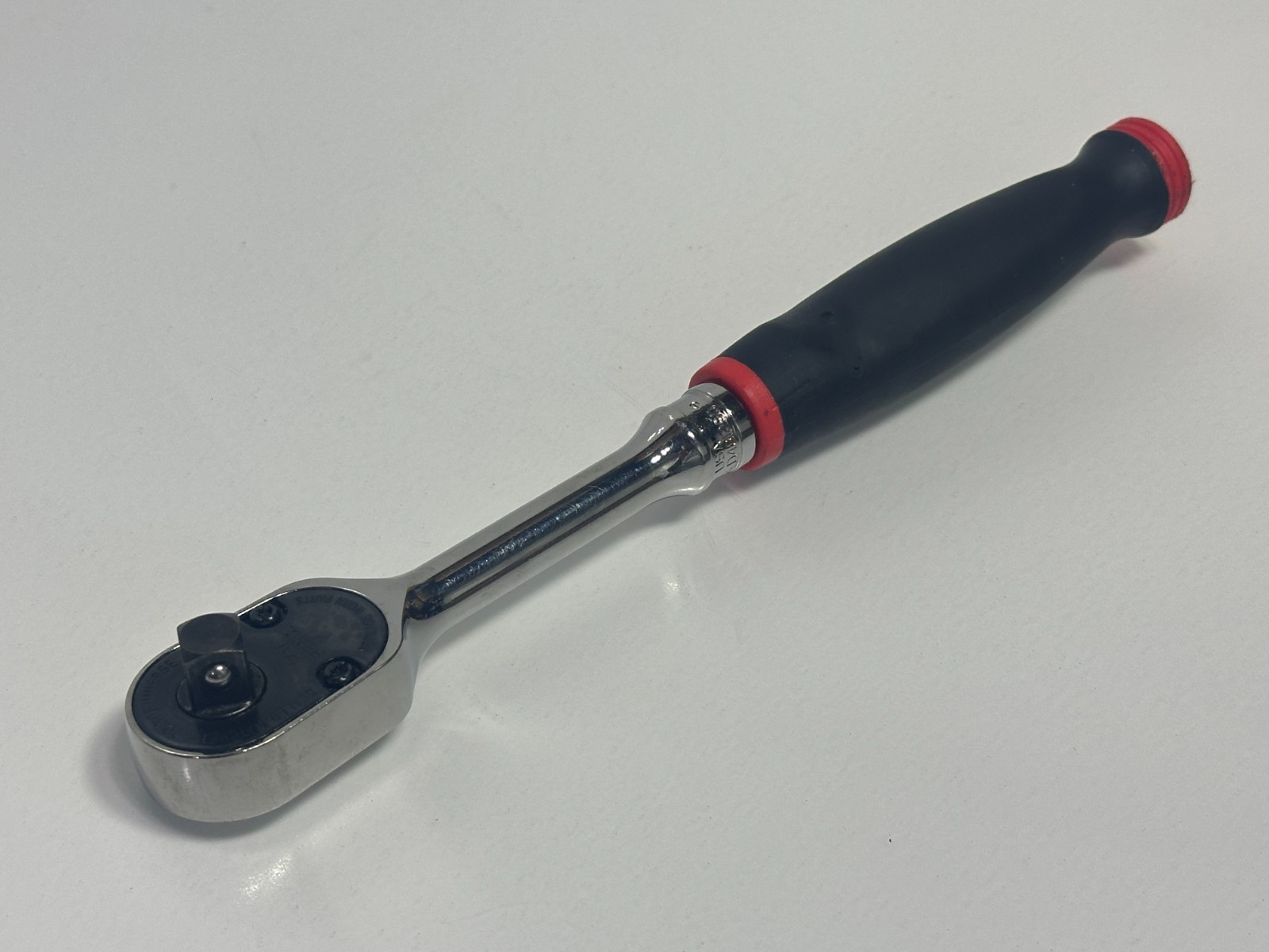 🇺🇸 Snap-on Tools USA 3/8″ Drive RED Soft Grip Standard Handle FH80