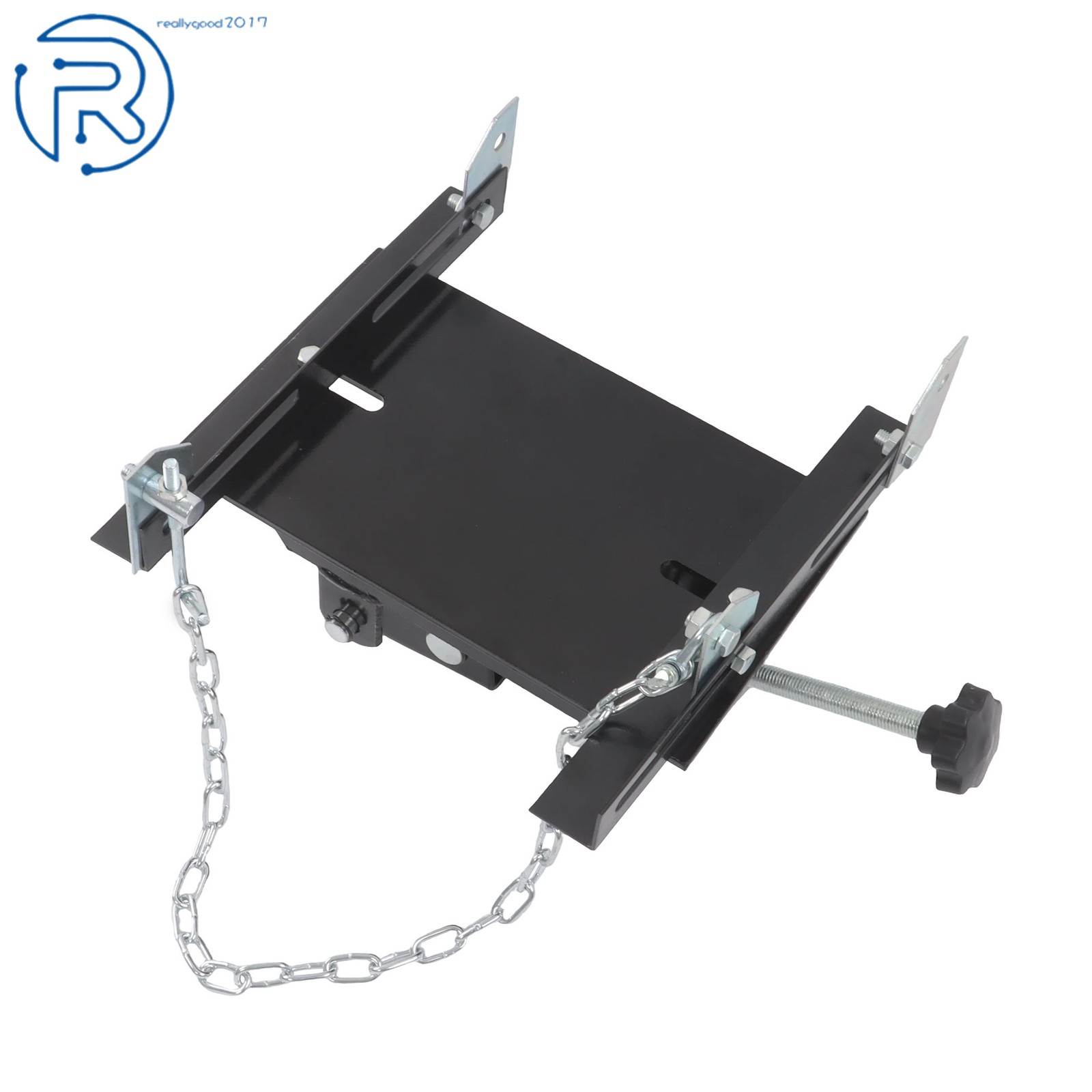 Transmission Floor Jack Adapter 1100lbs Capacity 1/2 Ton For Repair Tool Black