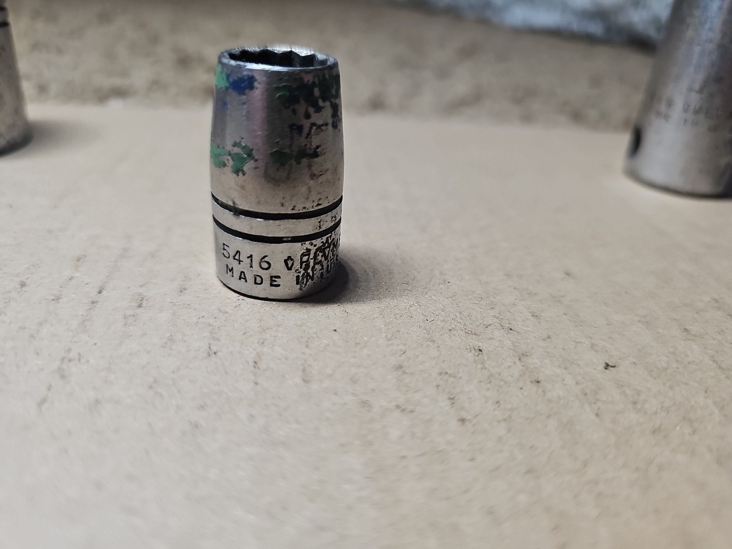 Lot of 7 Vintage Plvmb Plomb Sockets 7/8, 1-1/16, 1-1/8, 1/2