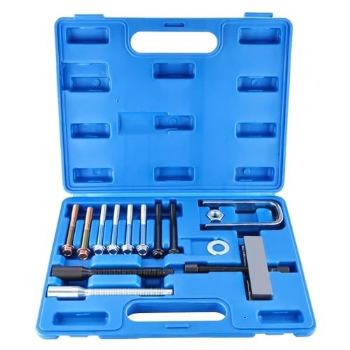 Effortless Steering Wheel Puller Kit & Lock Plate Tool Set – Compact Blue Design