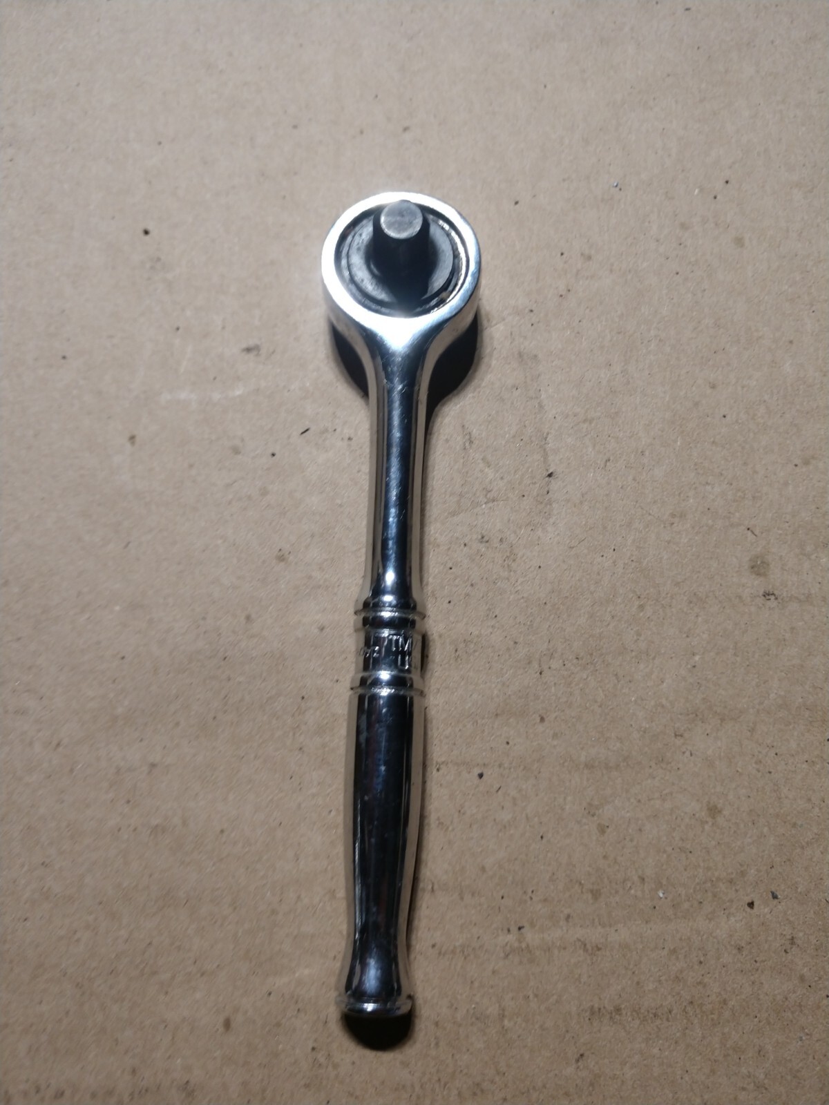 Snap On Tools USA TM739 1/4” Drive Round Head Short Handle Chrome Ratchet 4.5”