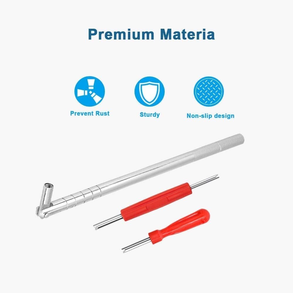 Complete Valve Stem Installer Tool Kit – Durable Rubber for Passenger Cars