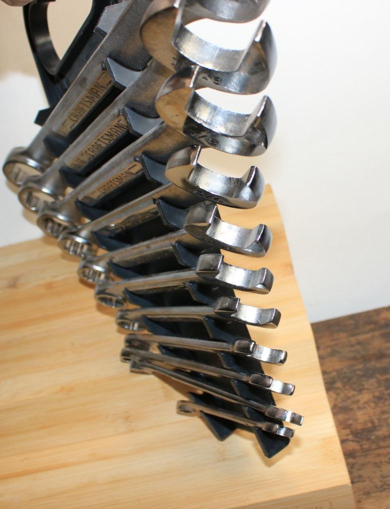 CRAFTSMAN SAE COMBINATION WRENCH SET 12 POINT USA – SET OF 11 W / rack VA