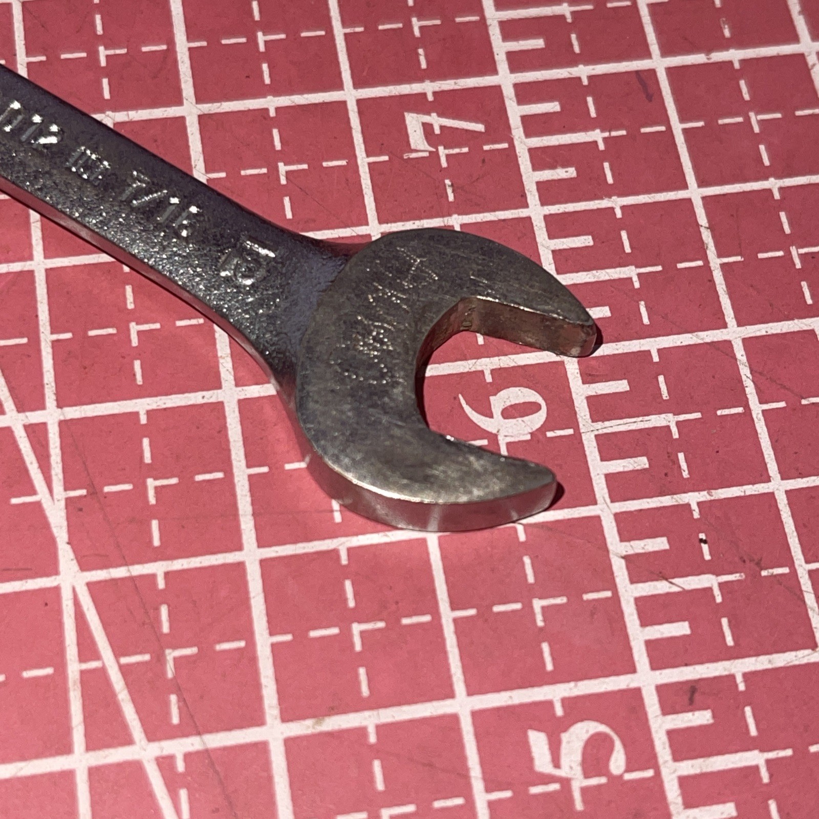 Vintage Proamerica USA 3012 3/8 In X 7/16 In SAE Open End Wrench 3/8” 7/16”