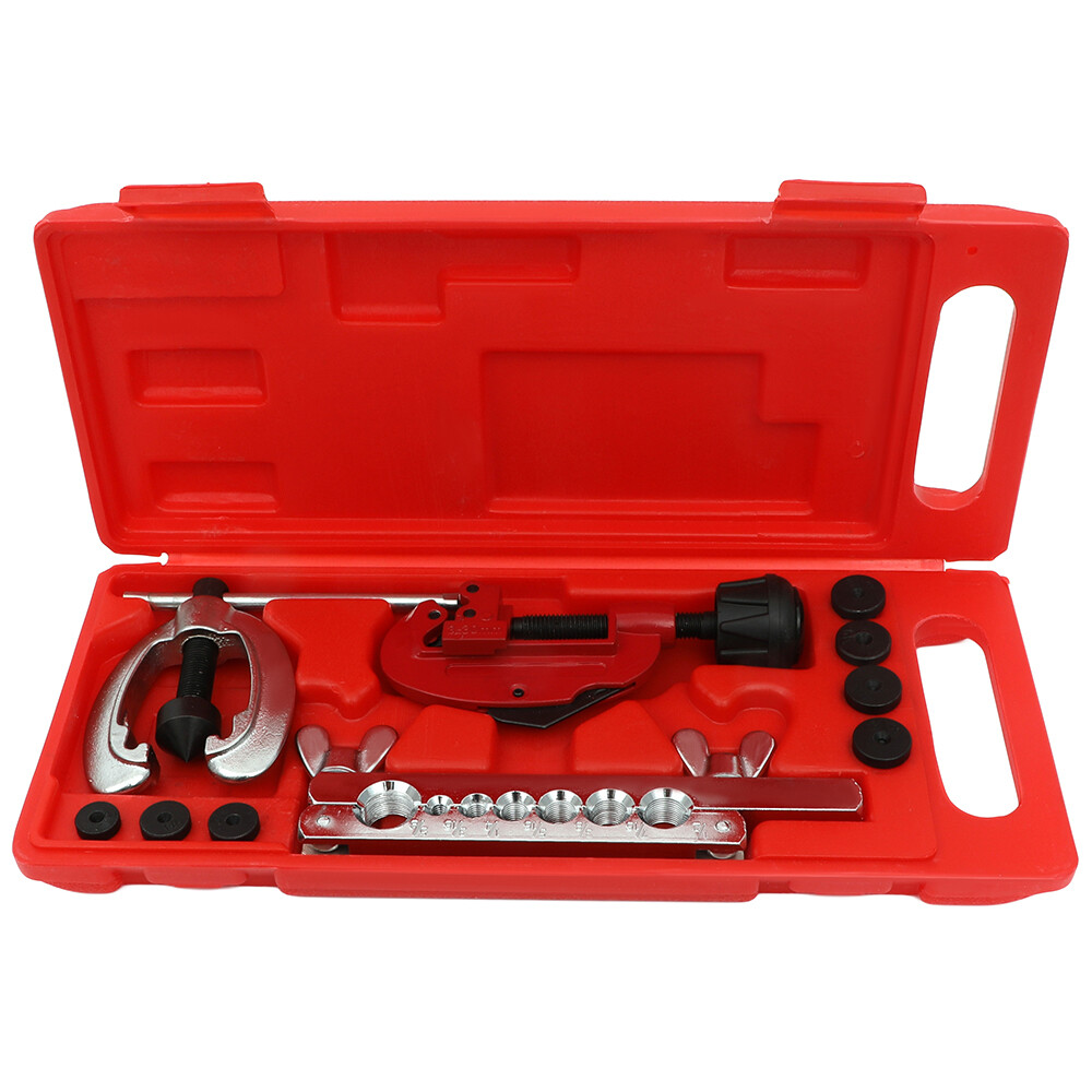 Double Flaring Tool Kit w/ Tubing Cutter Brake Air Water Gas Plumbing